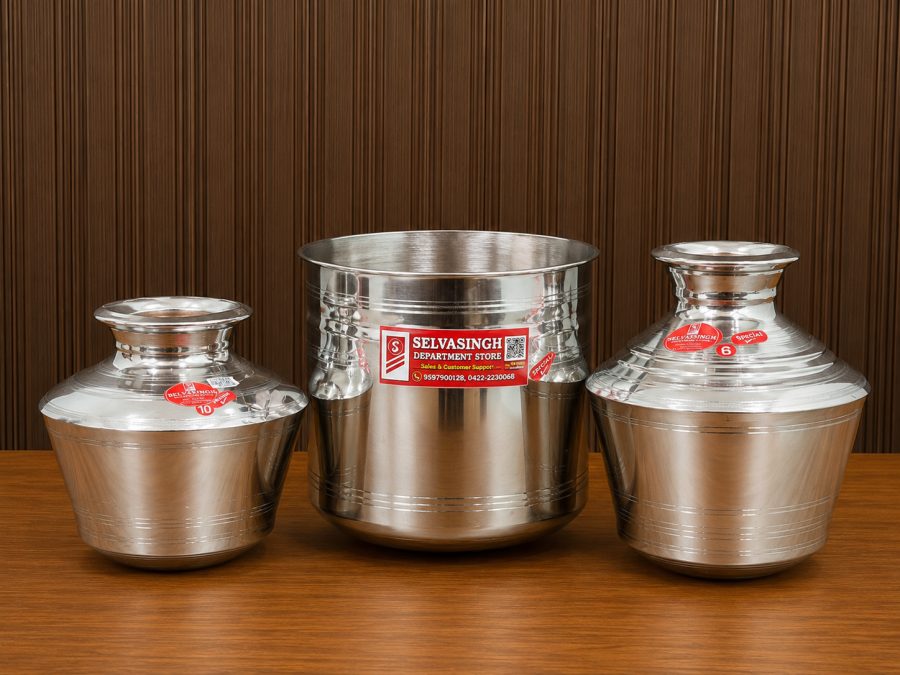 Selvasingh stainless steel vessels collection