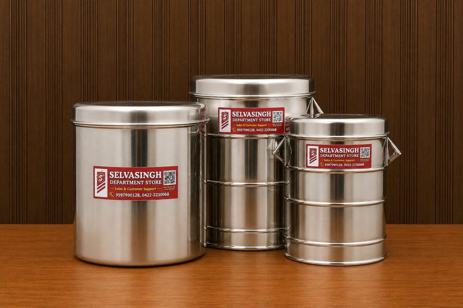 Steel storage drums collection